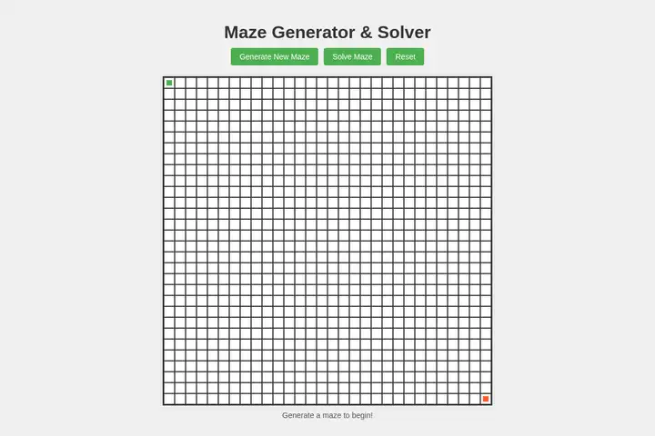 Maze generator & solver