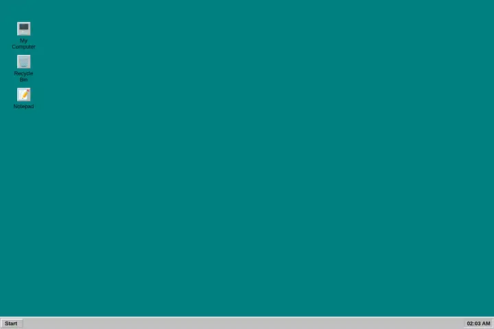 Windows 95 desktop