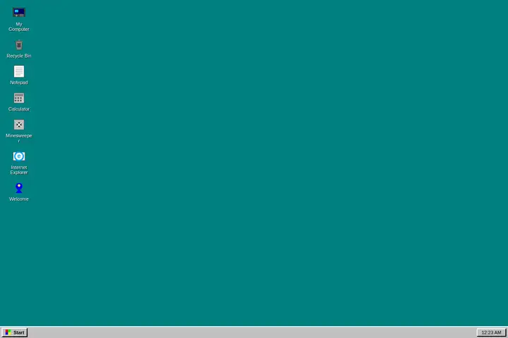 Windows 95 desktop