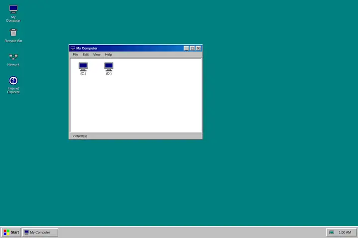 minimax-m2.7 — Windows 95 desktop