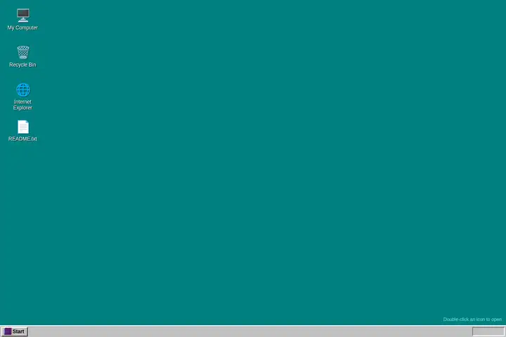 Windows 95 desktop