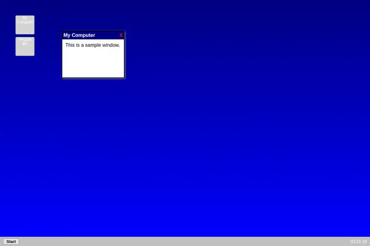 Windows 95 desktop
