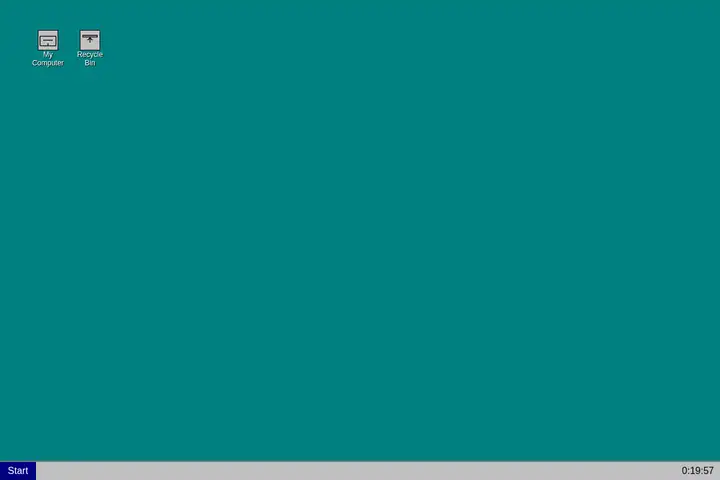 Windows 95 desktop