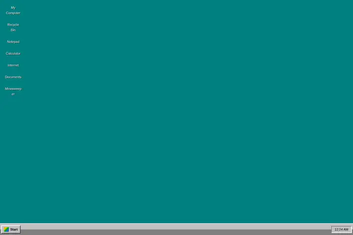 Windows 95 desktop