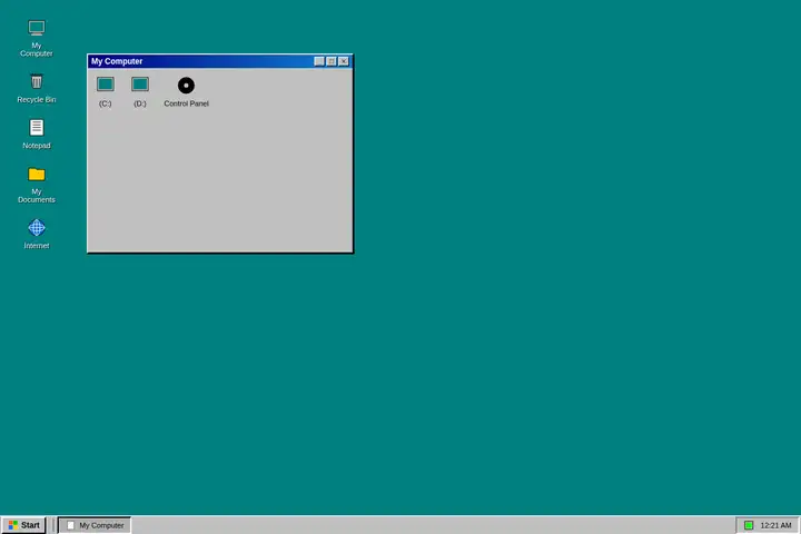 Windows 95 desktop