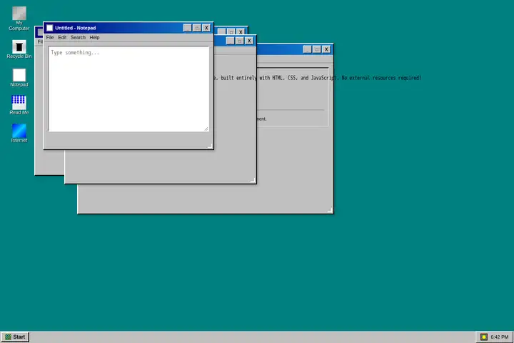 Windows 95 desktop