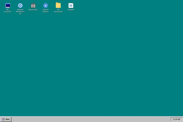 Windows 95 desktop