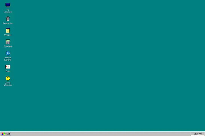 Windows 95 desktop