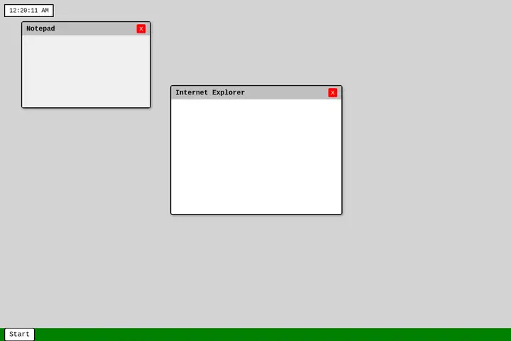 Windows 95 desktop