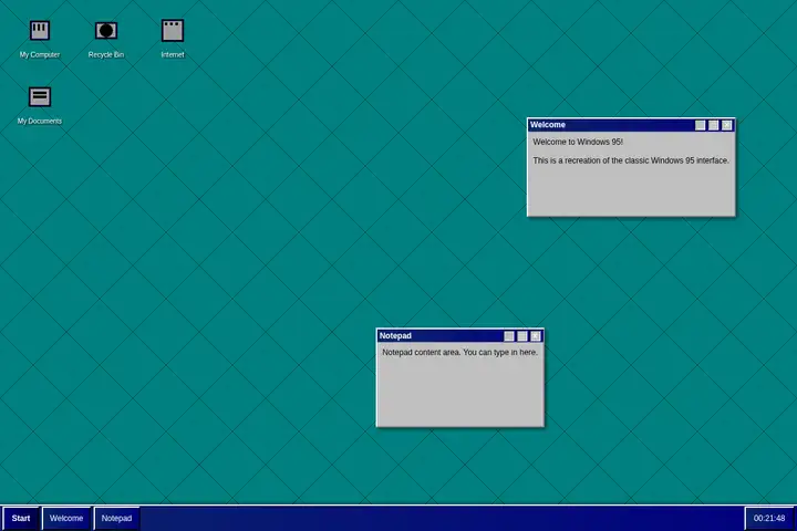 Windows 95 desktop