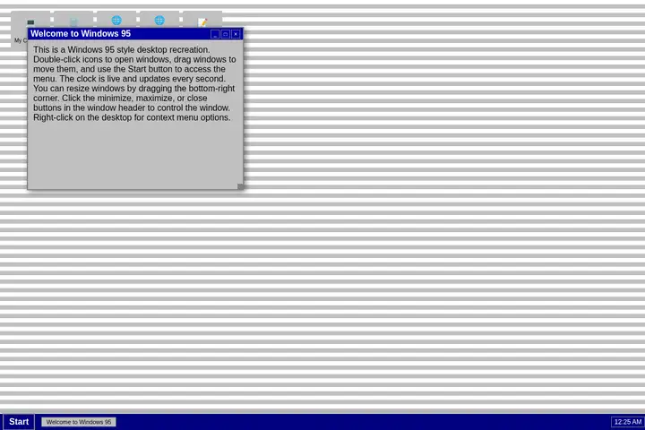 Windows 95 desktop