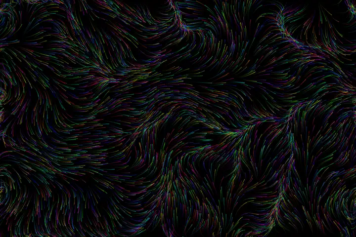 deepseek-v4-pro — Flow-field particles