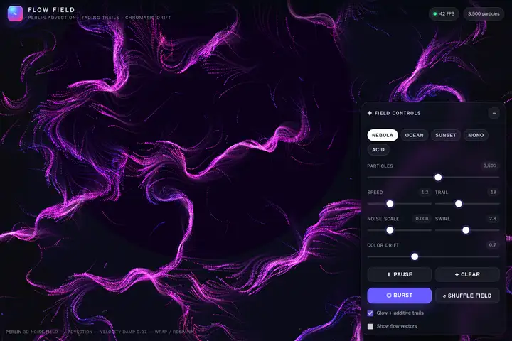muse-spark-1.2 — Flow-field particles