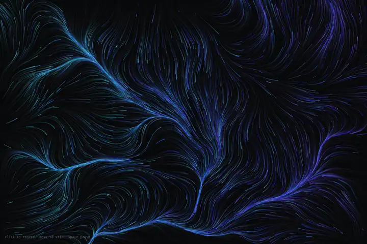 grok-4.6 — Flow-field particles