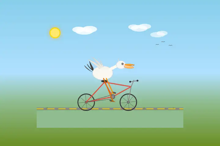 deepseek-v4-pro — Pelican on a bicycle