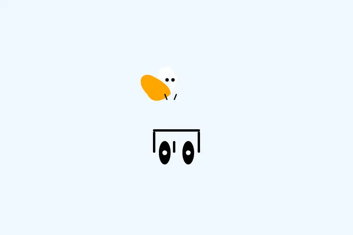 Pelican on a bicycle