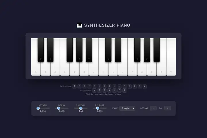 deepseek-v4-pro — Piano synth