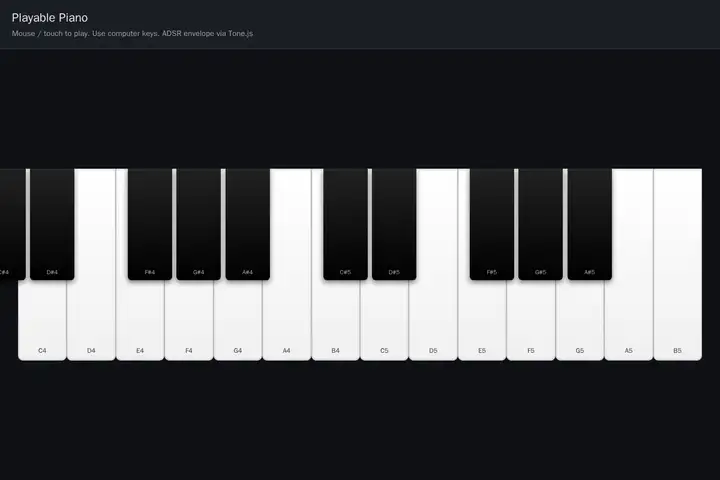 Piano synth