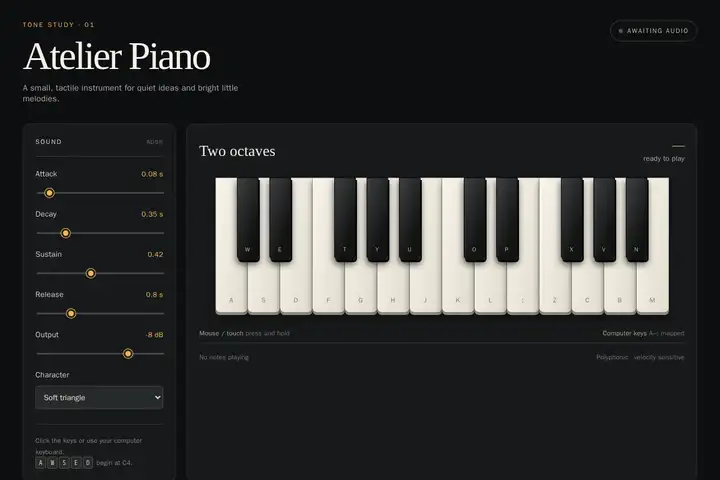 Piano synth