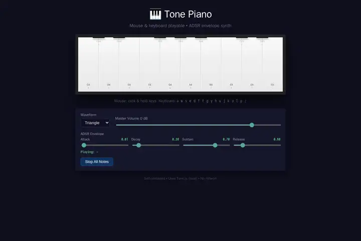 Piano synth