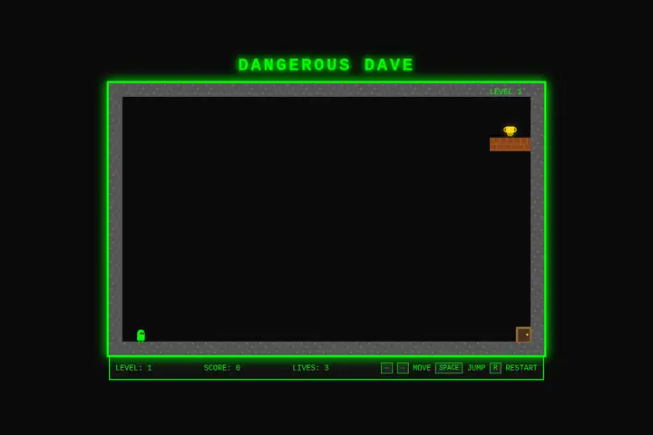 Dangerous Dave platformer