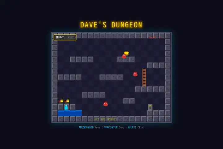 minimax-m2.7 — Dangerous Dave platformer