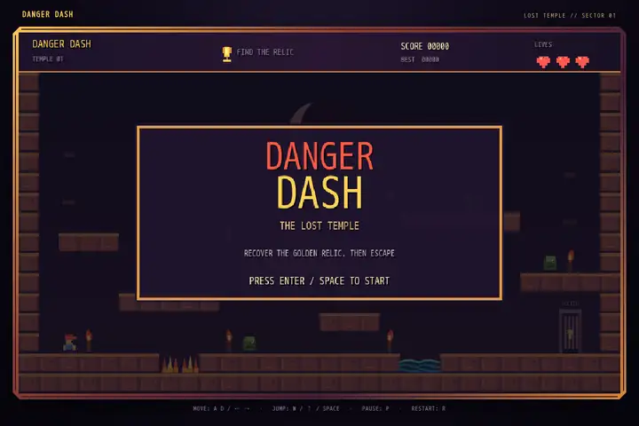 Dangerous Dave platformer
