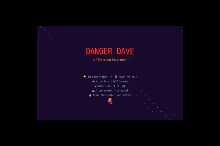 Dangerous Dave platformer