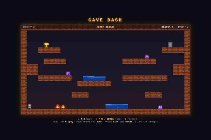 Dangerous Dave platformer