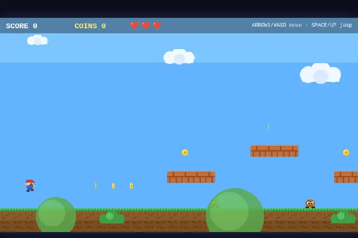 Mario-style platformer