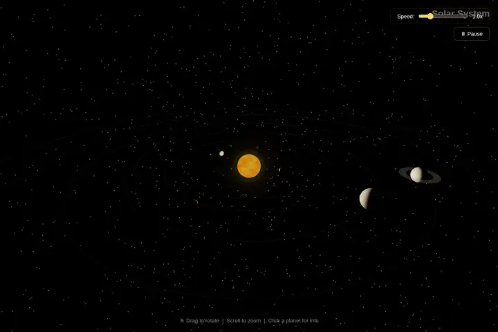 3D solar system