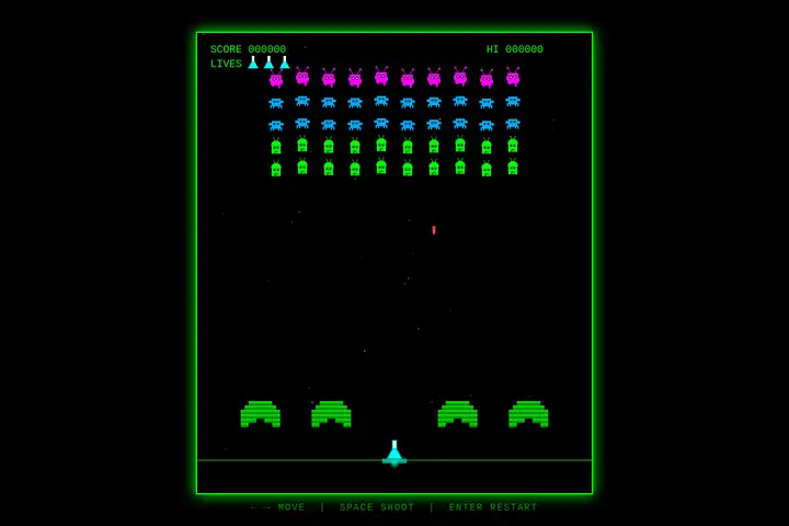 deepseek-v4-pro — Space Invaders