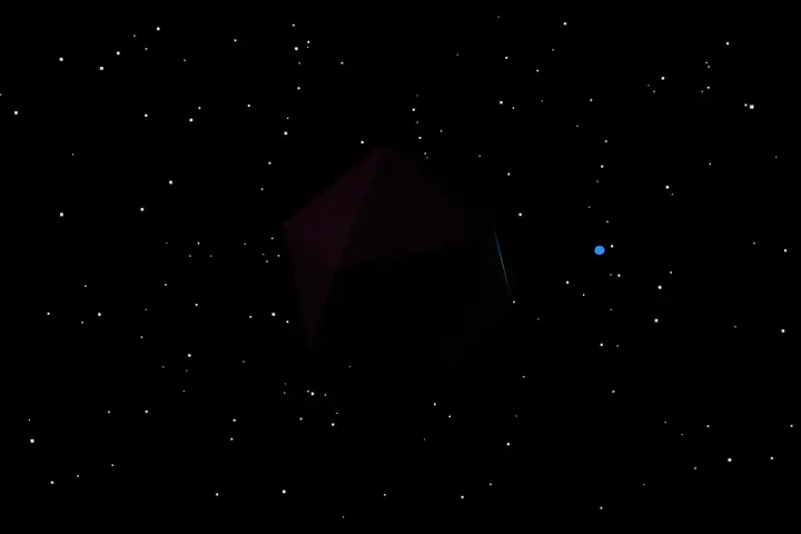 Rotating icosahedron