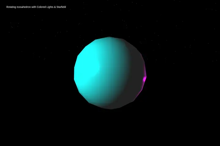 Rotating icosahedron