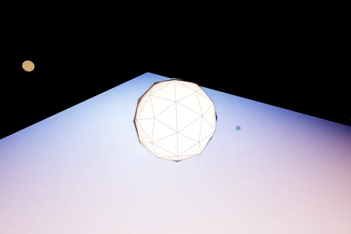 deepseek-v4-pro — Rotating icosahedron