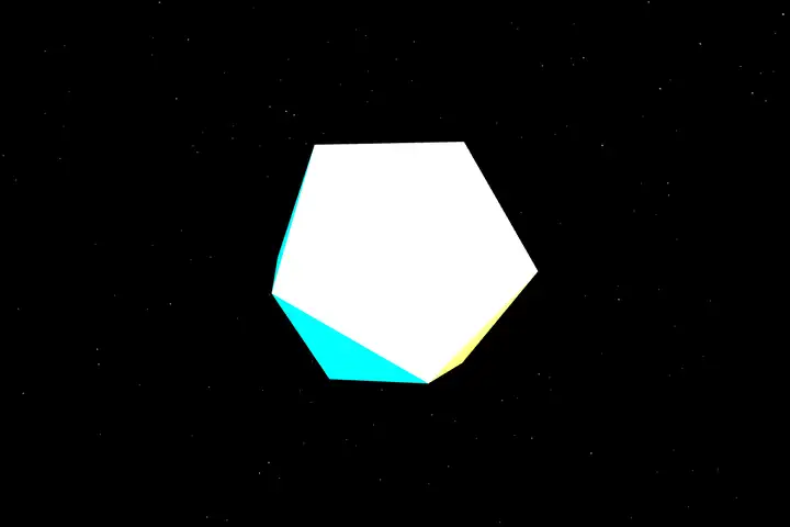 Rotating icosahedron