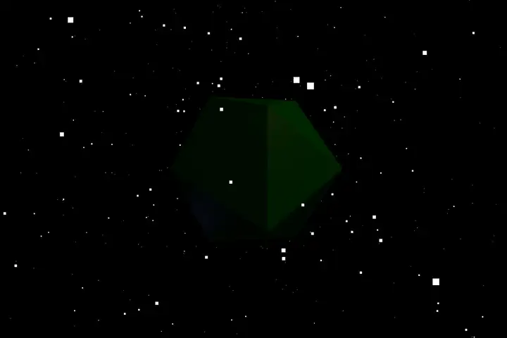 Rotating icosahedron