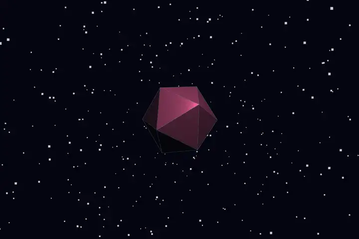 Rotating icosahedron