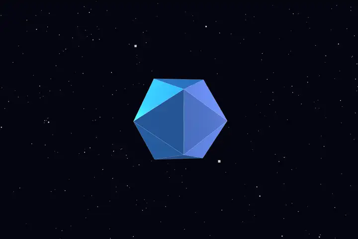 Rotating icosahedron