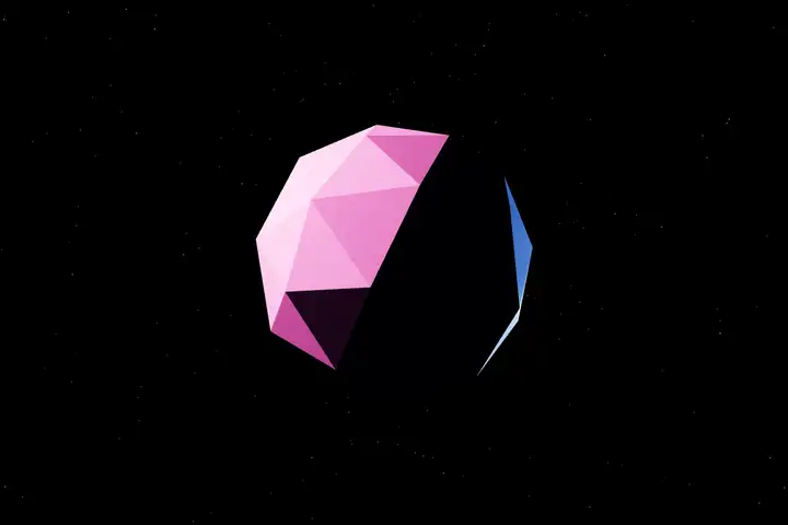 Rotating icosahedron