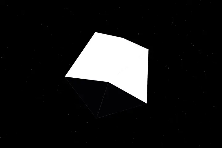 Rotating icosahedron