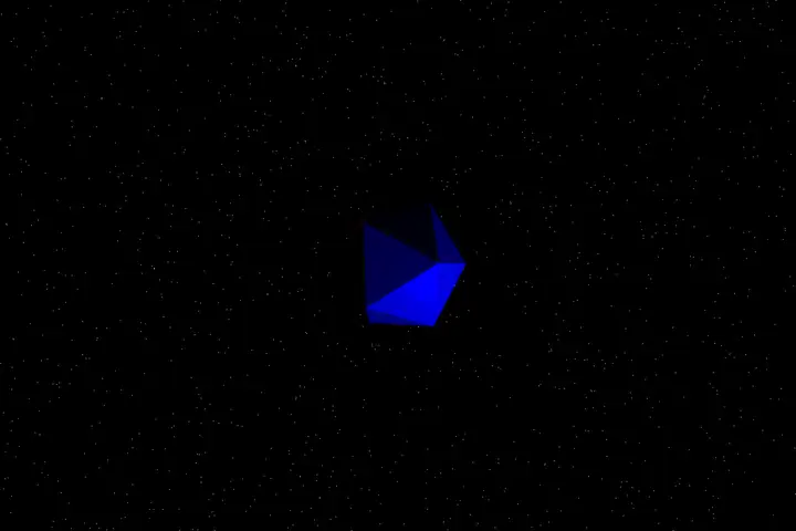 Rotating icosahedron