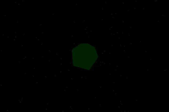 Rotating icosahedron