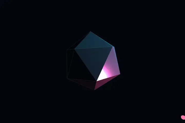 Rotating icosahedron
