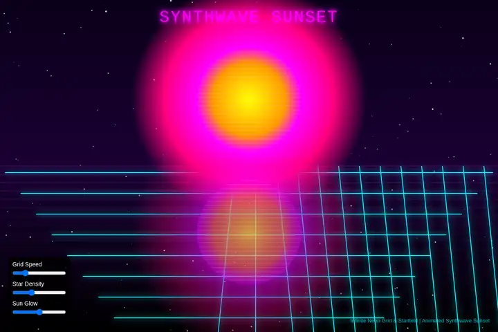 Synthwave sunset