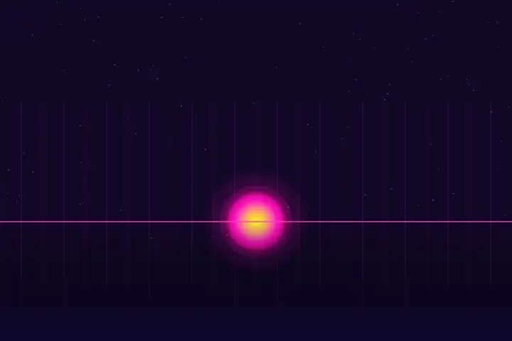 Synthwave sunset