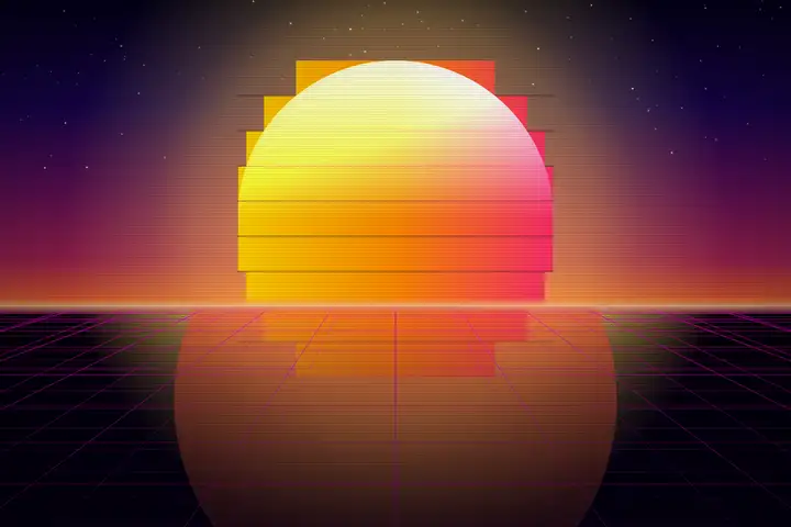 Synthwave sunset