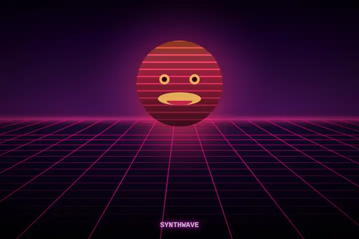 Synthwave sunset