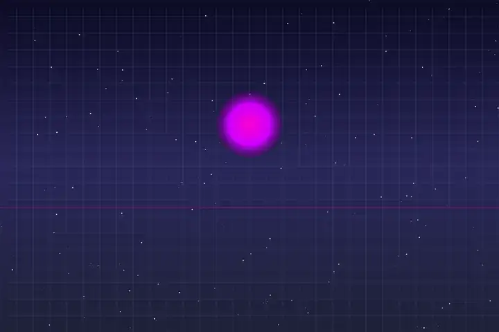 Synthwave sunset