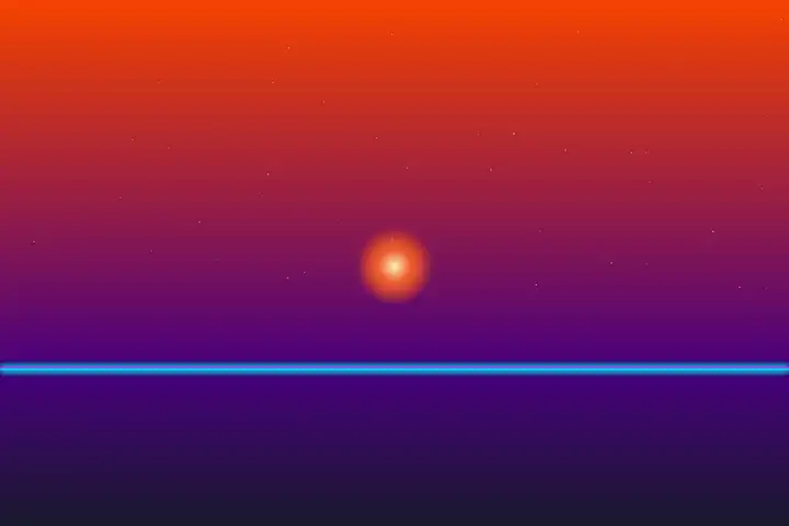Synthwave sunset